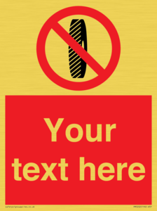 Custom Do Not Change Grinding Wheel Sign